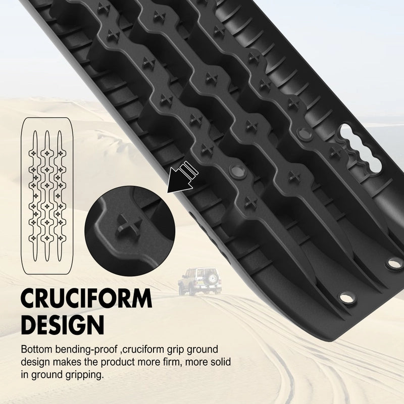 X-BULL Recovery tracks Sand Trucks Offroad With 4PCS Mounting Pins 4WDGen 2.0 - Black 6