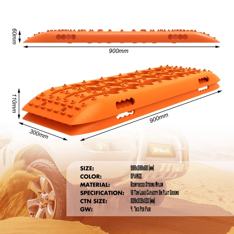 X-BULL Recovery tracks Sand Trucks Offroad With 4PCS Mounting Pins 4WDGen 2.0 9