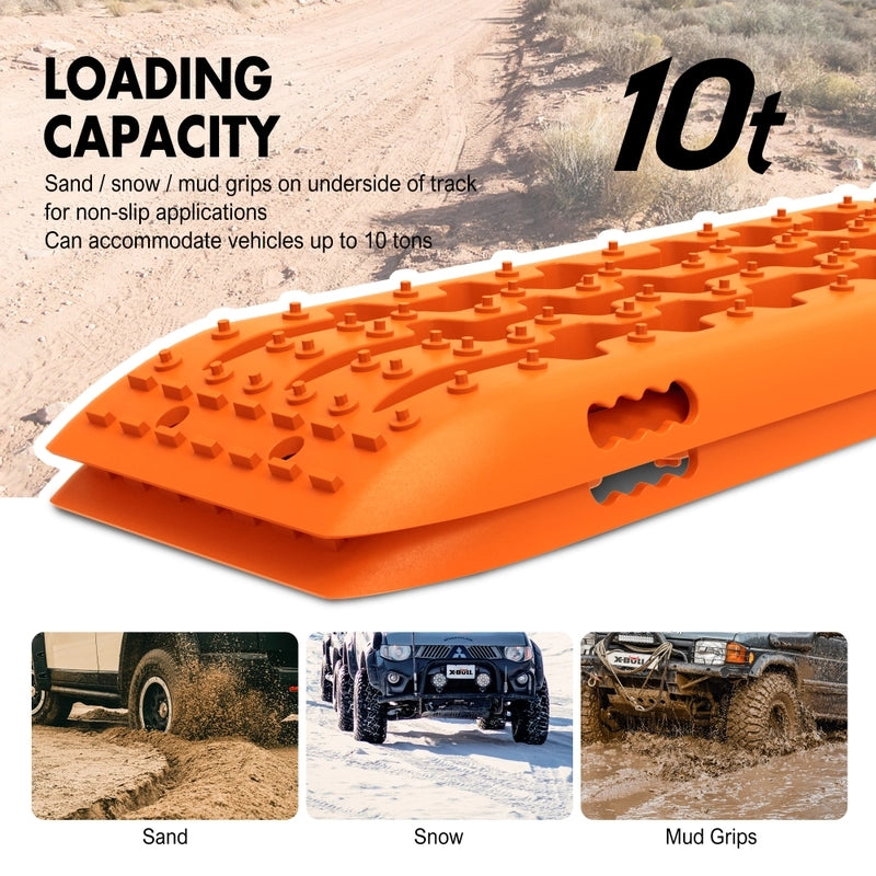 X-BULL Recovery tracks Sand Trucks Offroad With 4PCS Mounting Pins 4WDGen 2.0 10