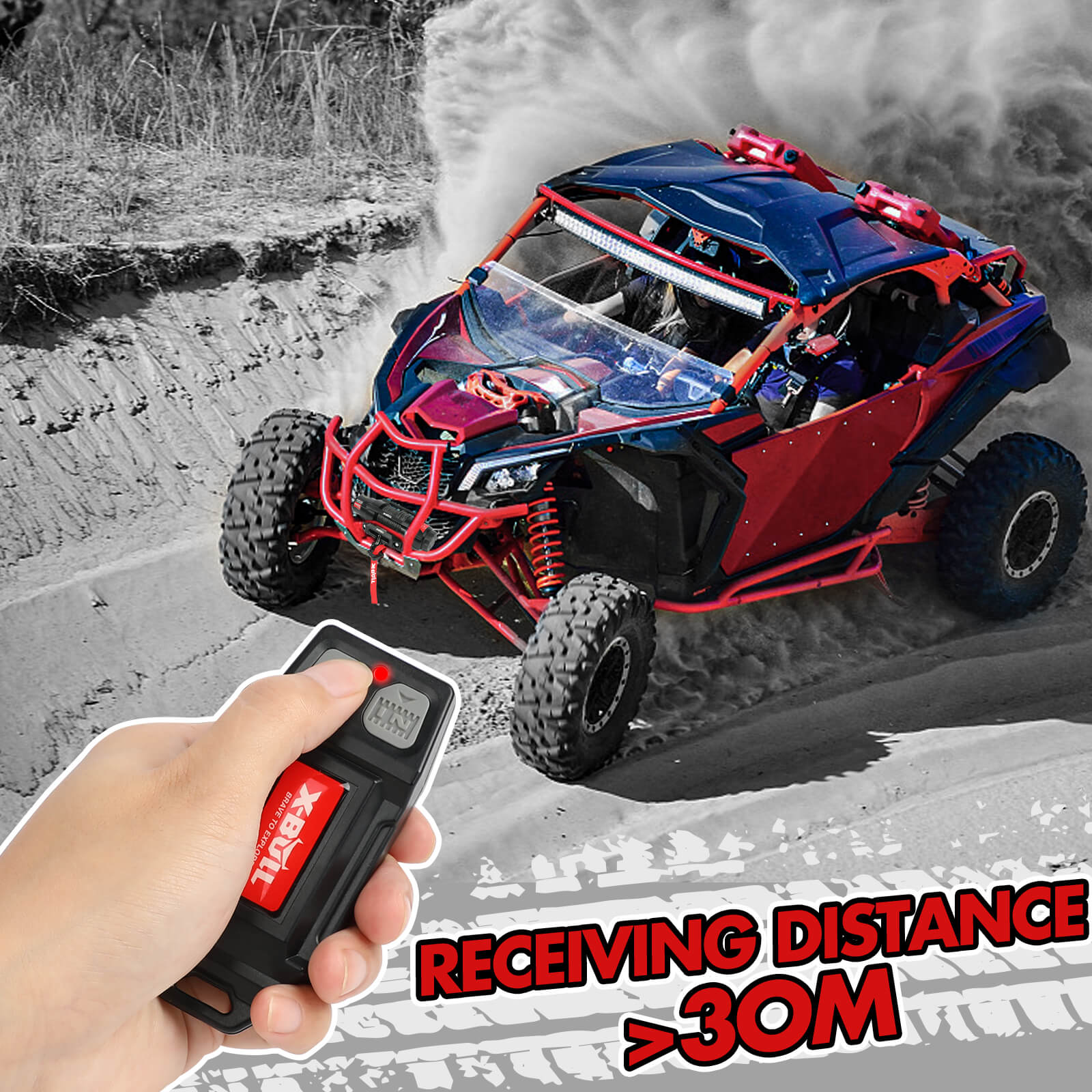 X-BULL 12V Winch Remote Control Twin Handset Easy to Install Upgrade Remotes 4