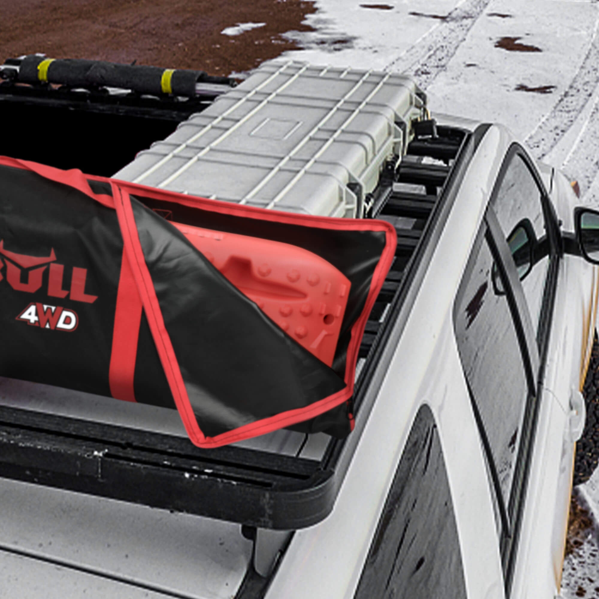 X-BULL Recovery tracks Carry Bag 4x4 Extraction Tred Bag Black 9