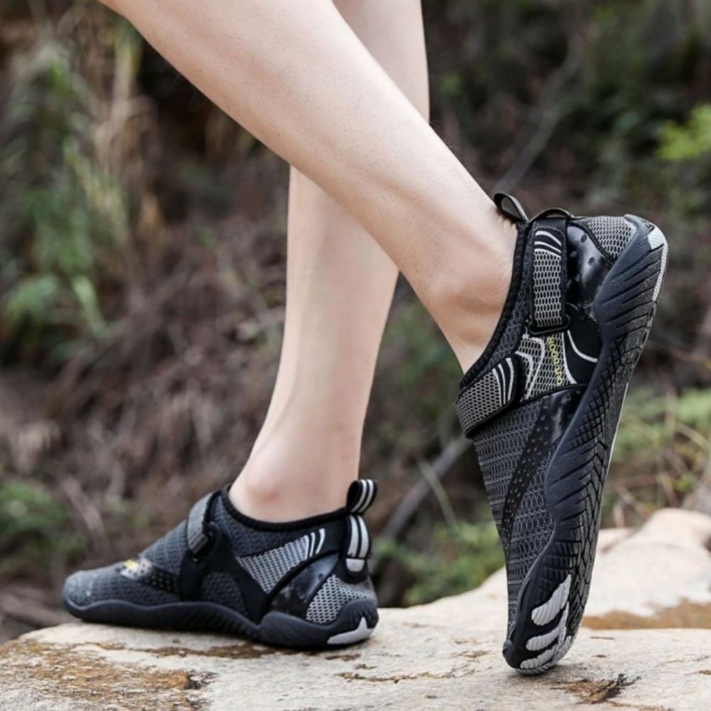 Men Women Water Shoes Barefoot Quick Dry Aqua Sports Shoes - Black Size EU36 = US3.5 7
