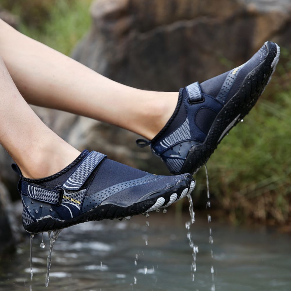 Men Women Water Shoes Barefoot Quick Dry Aqua Sports Shoes - Blue Size EU41 = US7.5 4
