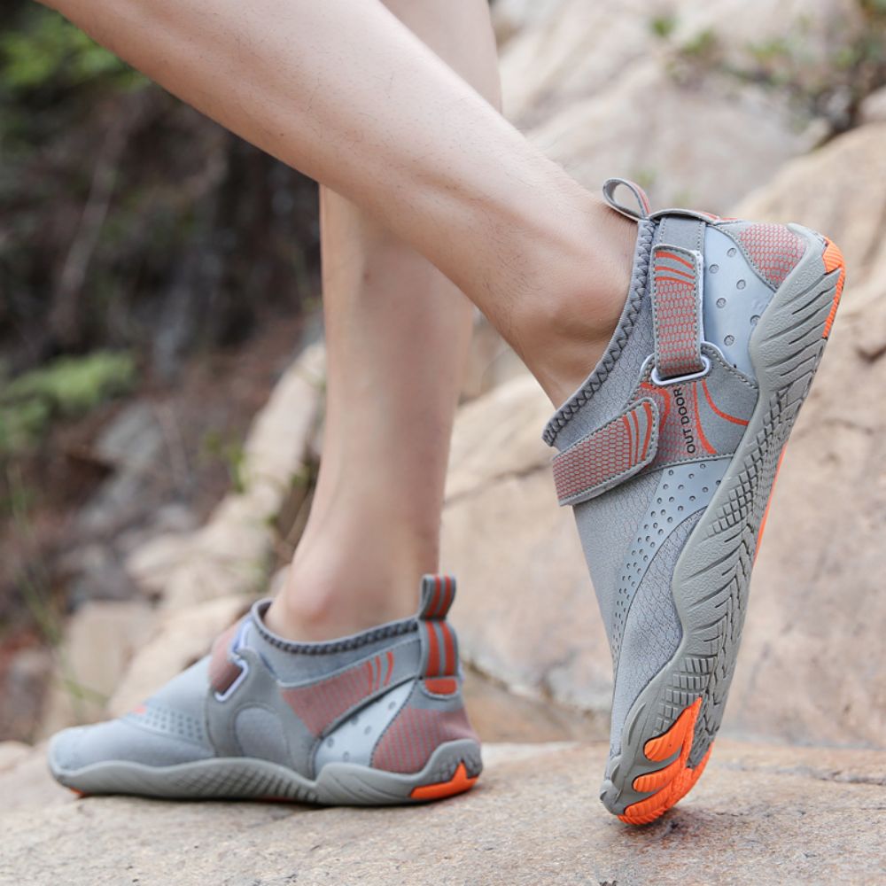 Men Women Water Shoes Barefoot Quick Dry Aqua Sports Shoes - Grey Size EU36=US3.5 6