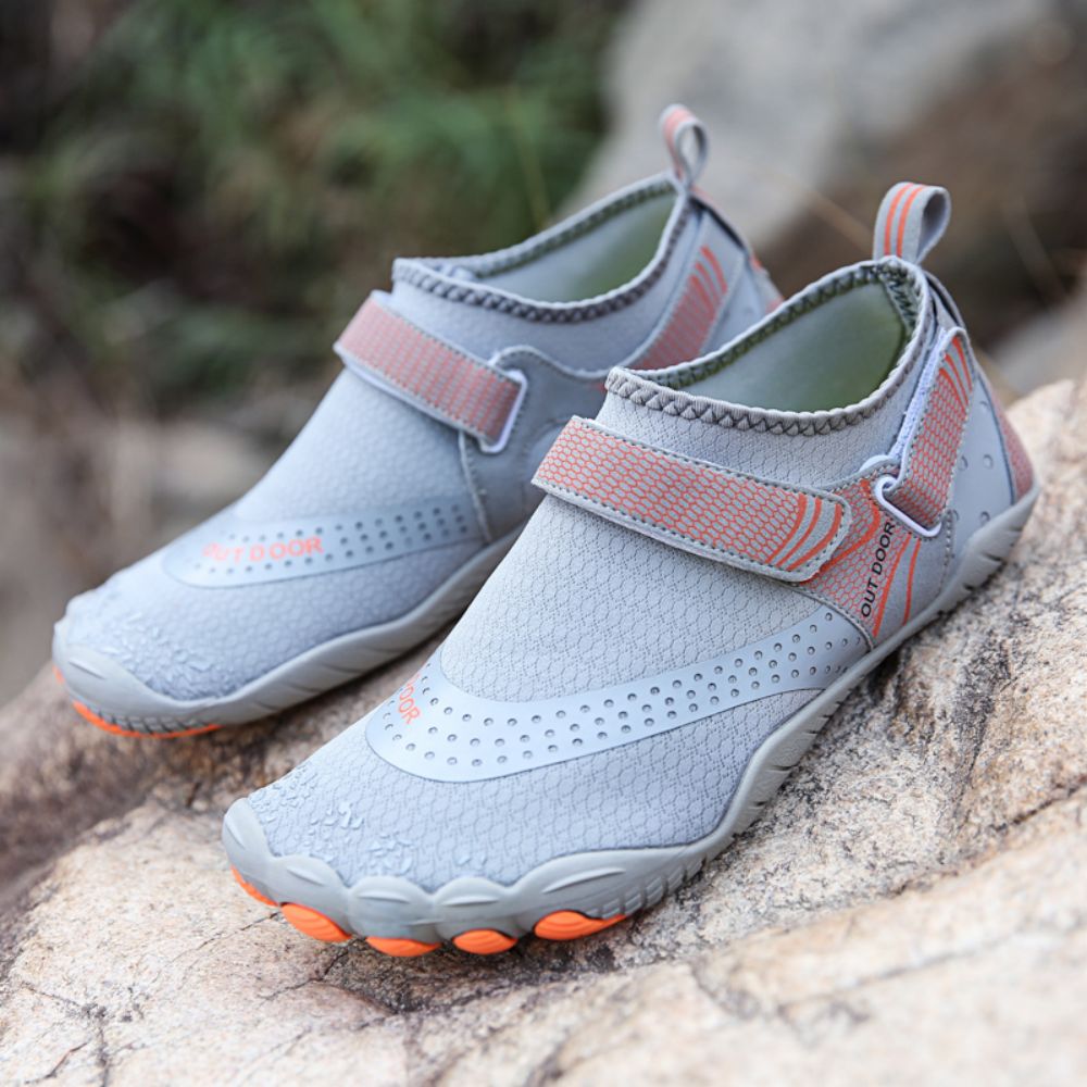 Men Women Water Shoes Barefoot Quick Dry Aqua Sports Shoes - Grey Size EU40 = US7 7