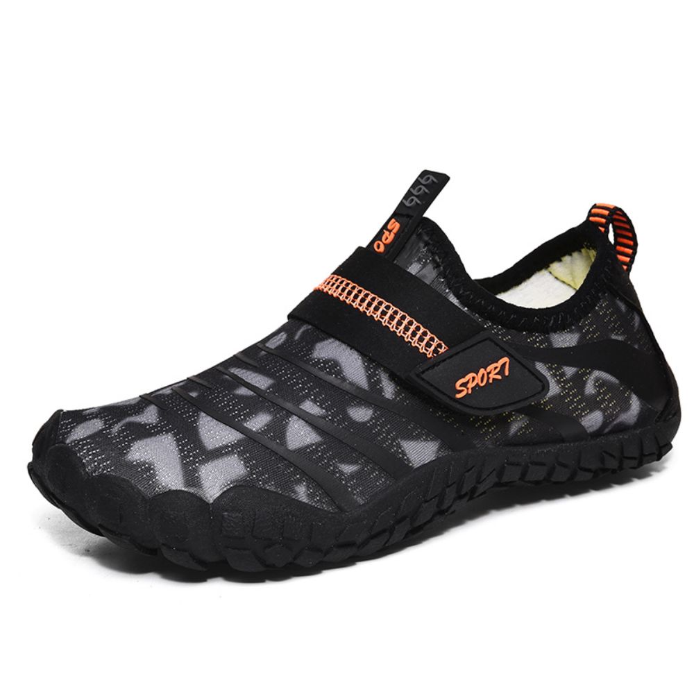 Kids Water Shoes Barefoot Quick Dry Aqua Sports Shoes Boys Girls (Pattern Printed) - Black Size Bigkid US5.5 = EU37 3