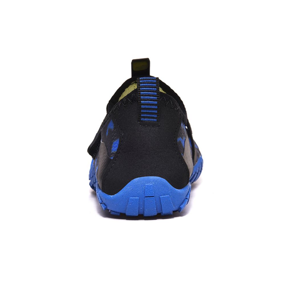 Kids Water Shoes Barefoot Quick Dry Aqua Sports Shoes Boys Girls (Pattern Printed) - Blue Size Bigkid US5.5 = EU37 4