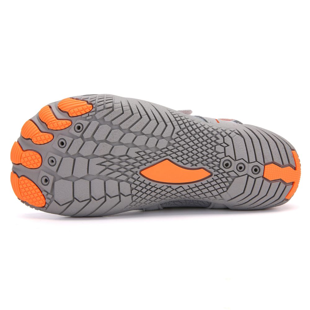 Kids Water Shoes Barefoot Quick Dry Aqua Sports Shoes Boys Girls - Grey Size Bigkid US2=EU32 5