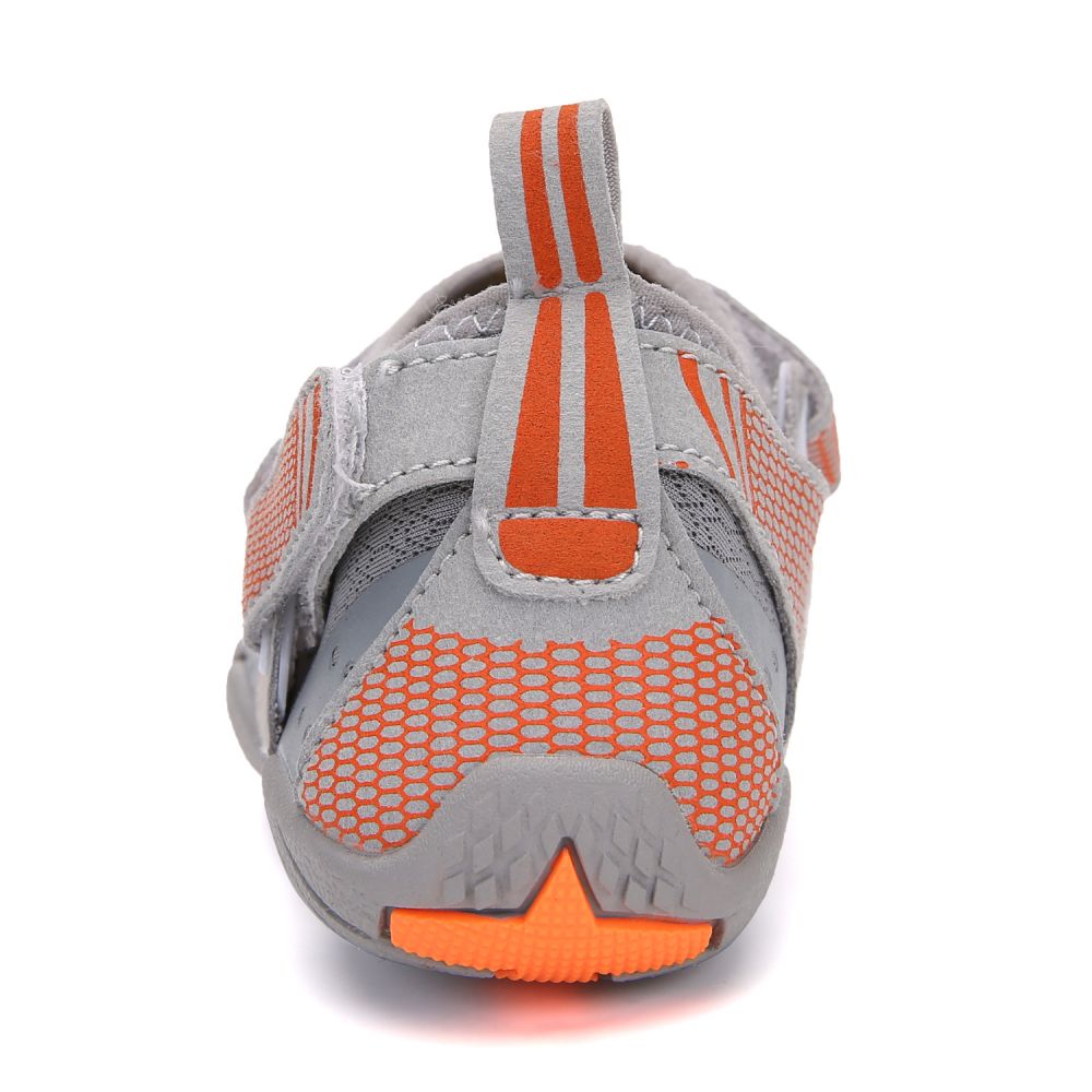 Kids Water Shoes Barefoot Quick Dry Aqua Sports Shoes Boys Girls - Grey Size Bigkid US3 = EU34 3