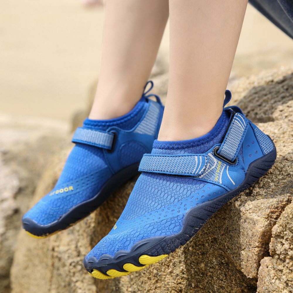 Kids Water Shoes Barefoot Quick Dry Aqua Sports Shoes Boys Girls - Klein Blue Size Bigkid US2=EU32 7