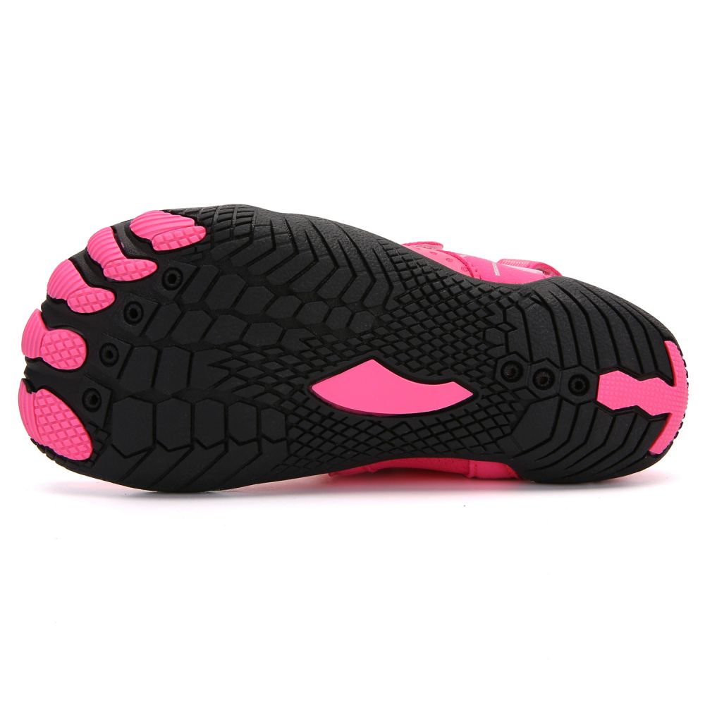 Kids Water Shoes Barefoot Quick Dry Aqua Sports Shoes Boys Girls - Pink Size Bigkid US4 = EU36 5