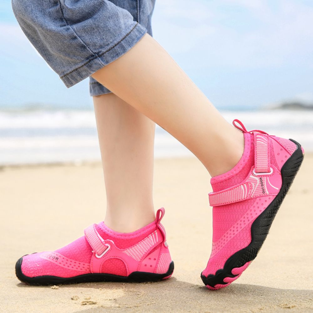Kids Water Shoes Barefoot Quick Dry Aqua Sports Shoes Boys Girls - Pink Size Bigkid US4 = EU36 6