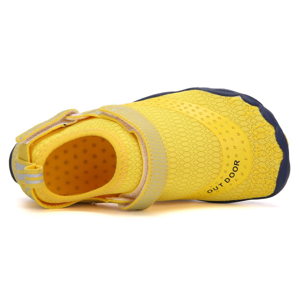Kids Water Shoes Barefoot Quick Dry Aqua Sports Shoes Boys Girls - Yellow Size Bigkid US4 = EU36 4