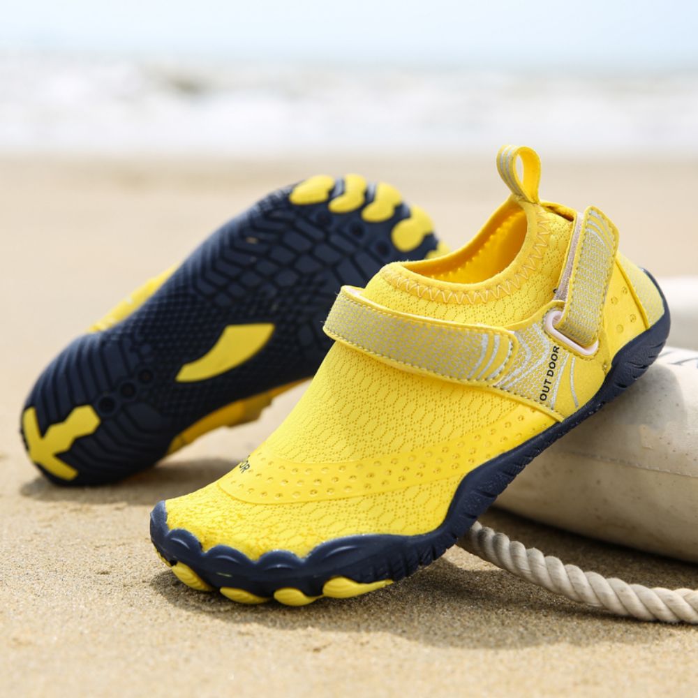 Kids Water Shoes Barefoot Quick Dry Aqua Sports Shoes Boys Girls - Yellow Size Bigkid US4 = EU36 6