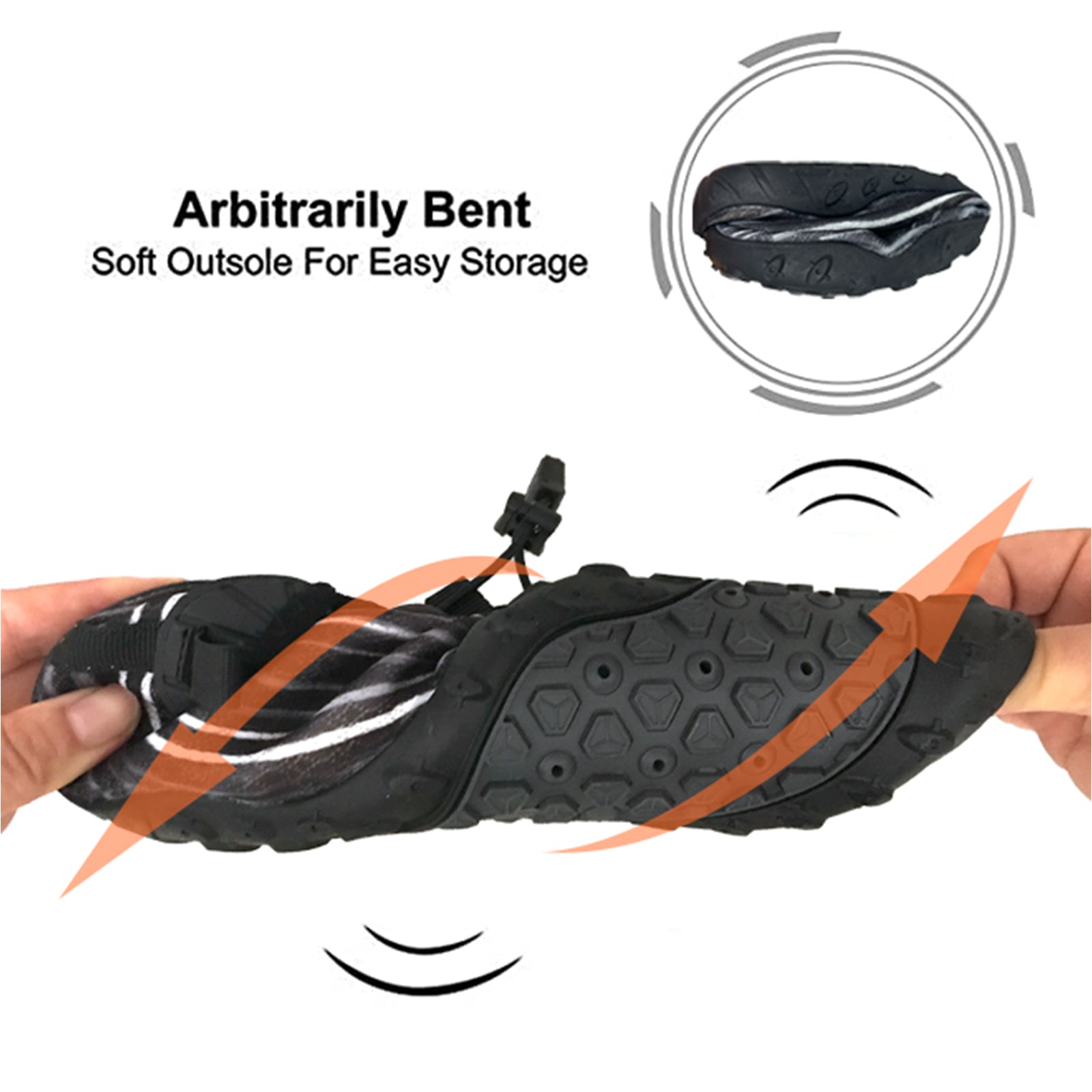 Water Shoes for Men and Women Soft Breathable Slip-on Aqua Shoes Aqua Socks for Swim Beach Pool Surf Yoga (Black Size US 9.5) 6