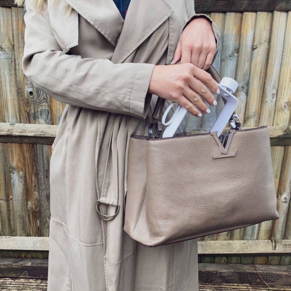 A5 Flat Water Bottle for Warm Drink ( White ) 5