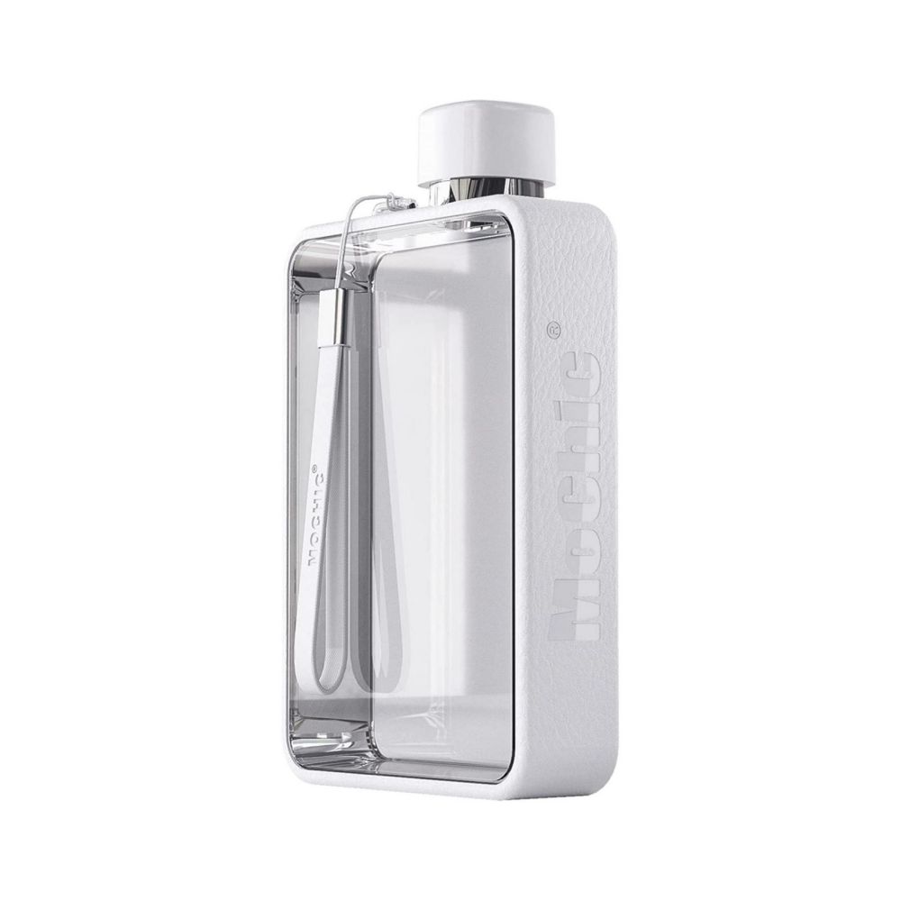 A5 Flat Water Bottle for Warm Drink ( White ) 6