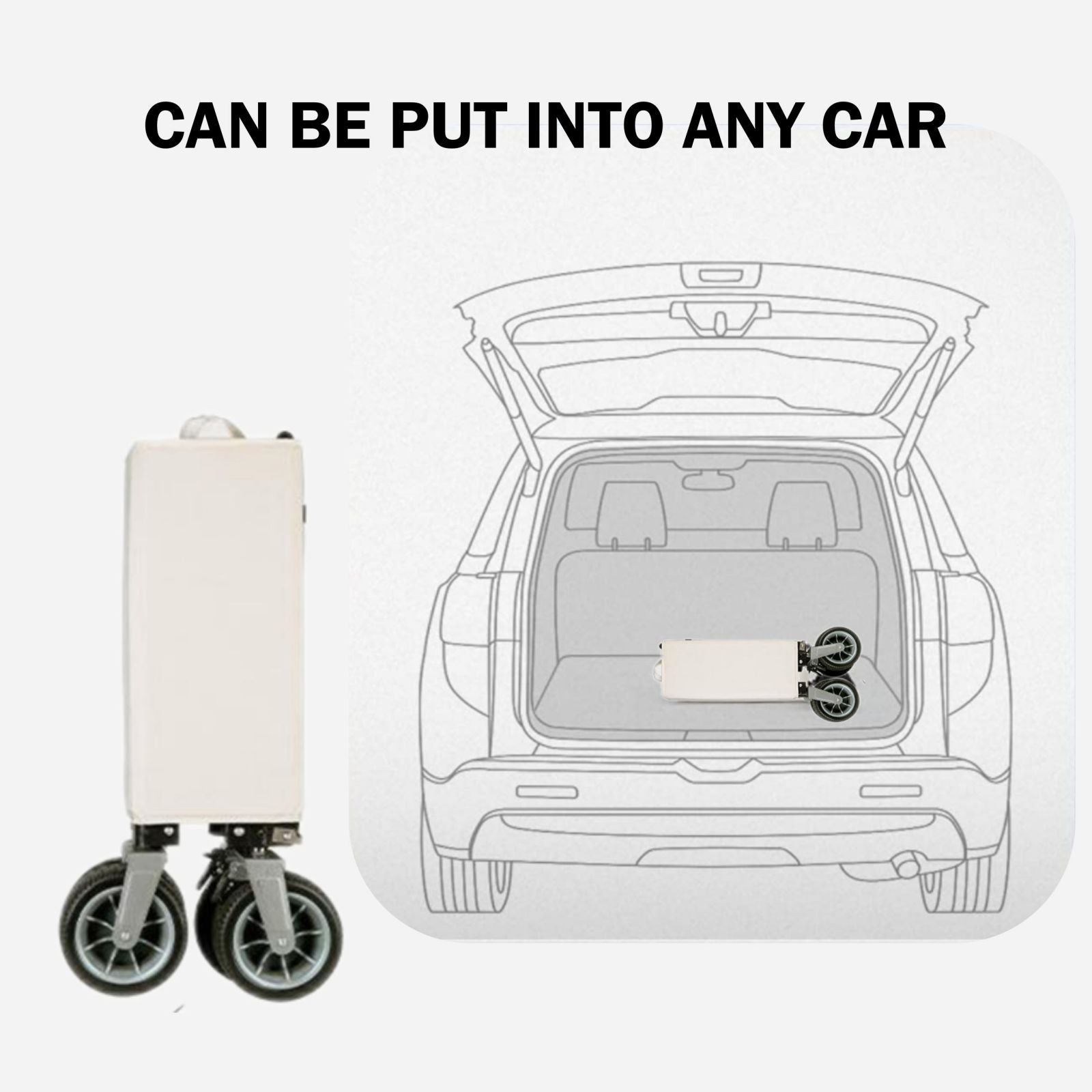 Folding Cart Small Black 7