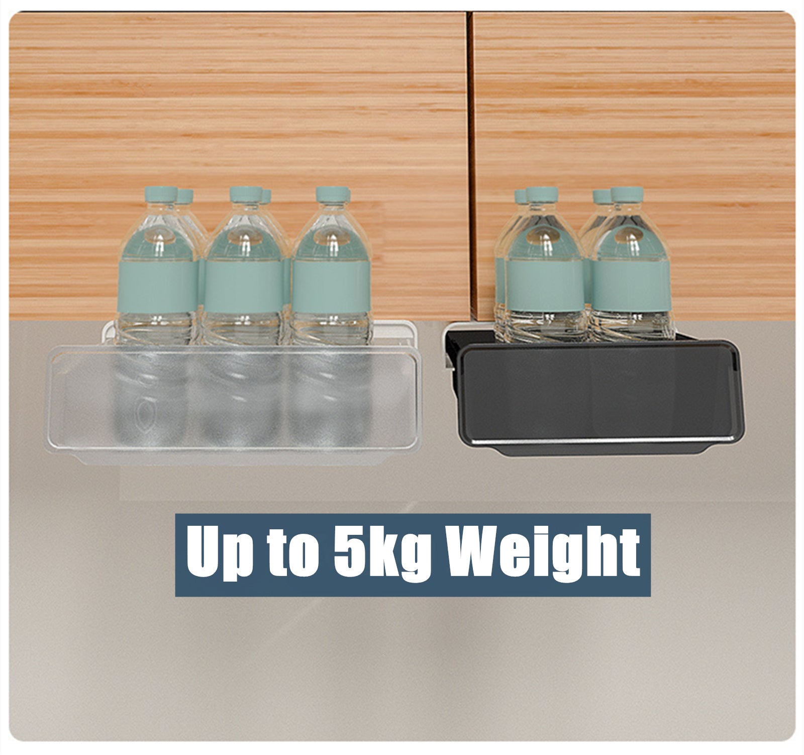 Under Desk Drawer Slide-out Large Office Organizers and Storage Drawers - Small Black 8