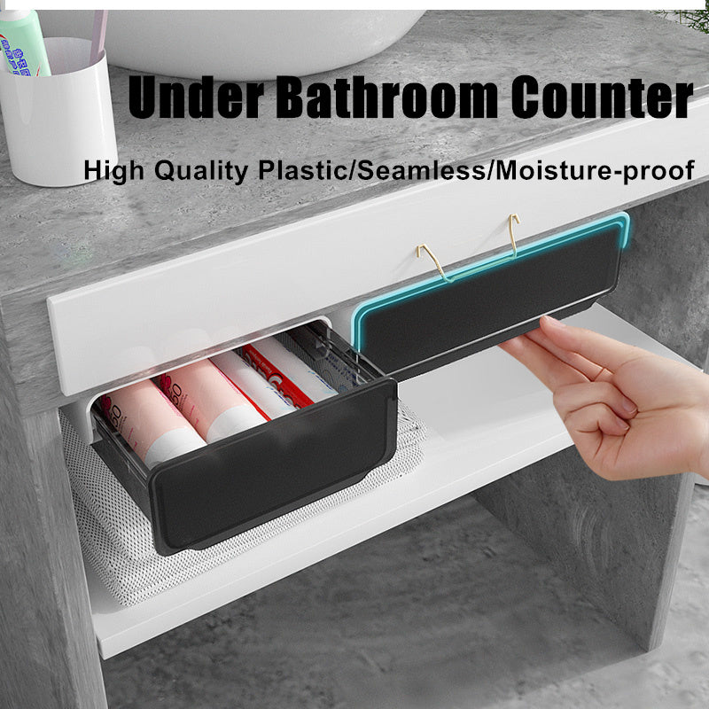 Under Desk Drawer Slide-out Large Office Organizers and Storage Drawers - Small Clear 5