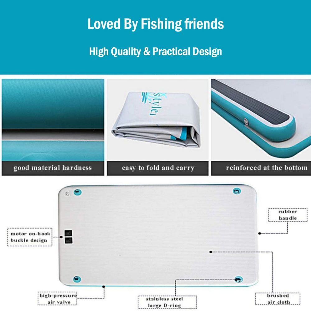 Inflatable Floating Fishing Dock Platform For Adults And Children - Standard Version 4