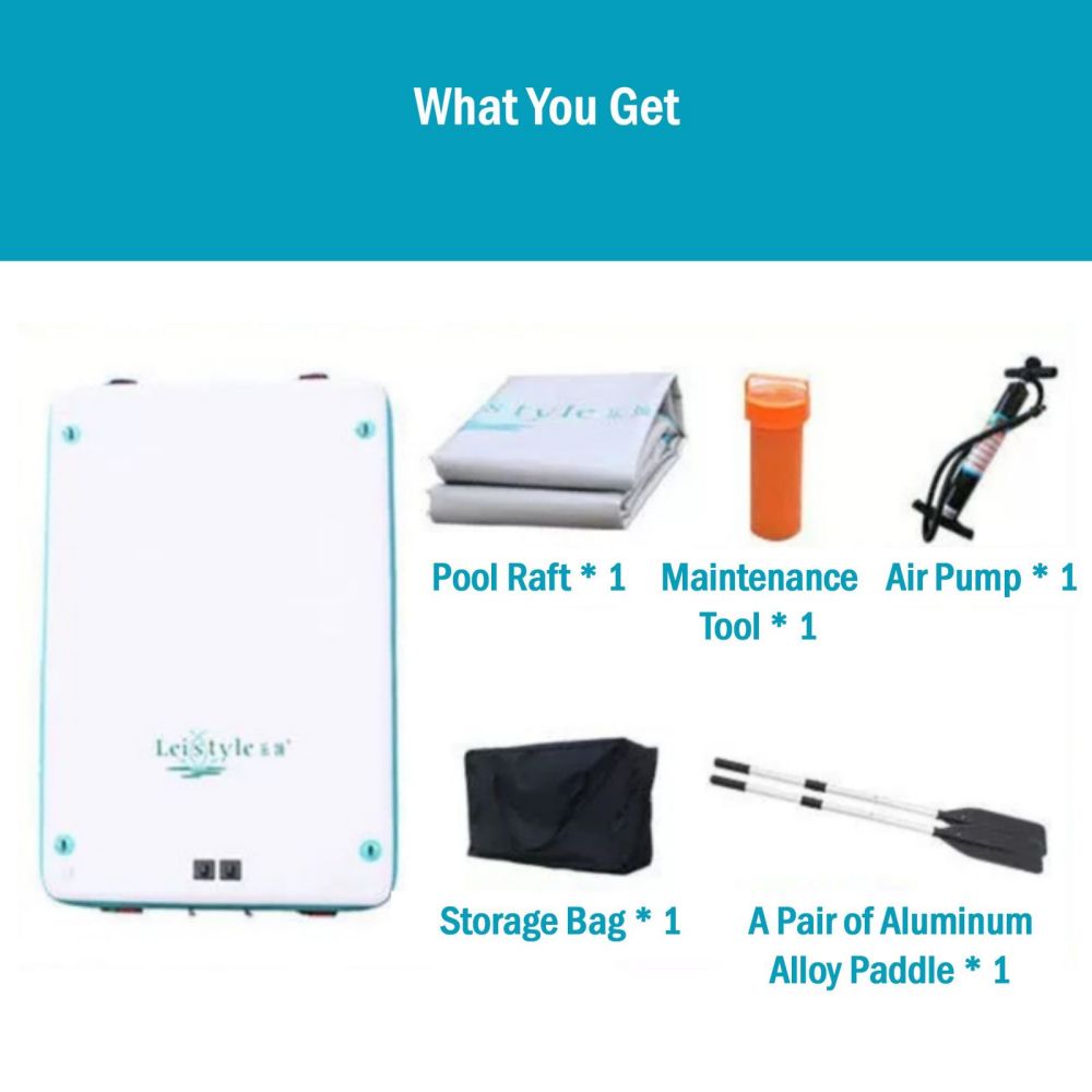 Inflatable Floating Fishing Dock Platform For Adults And Children - Plus Version 3