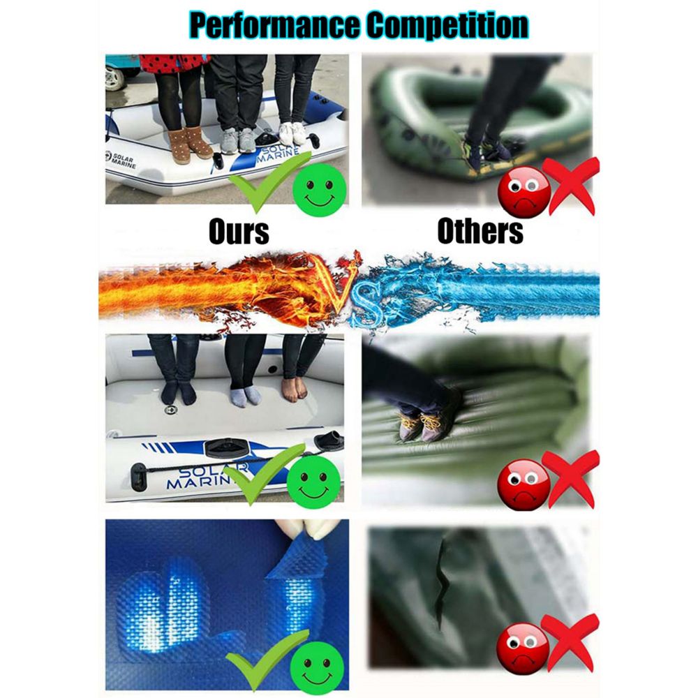 2.3M Inflatable Boat Laminated Wear Resistant Fishing Boat 8