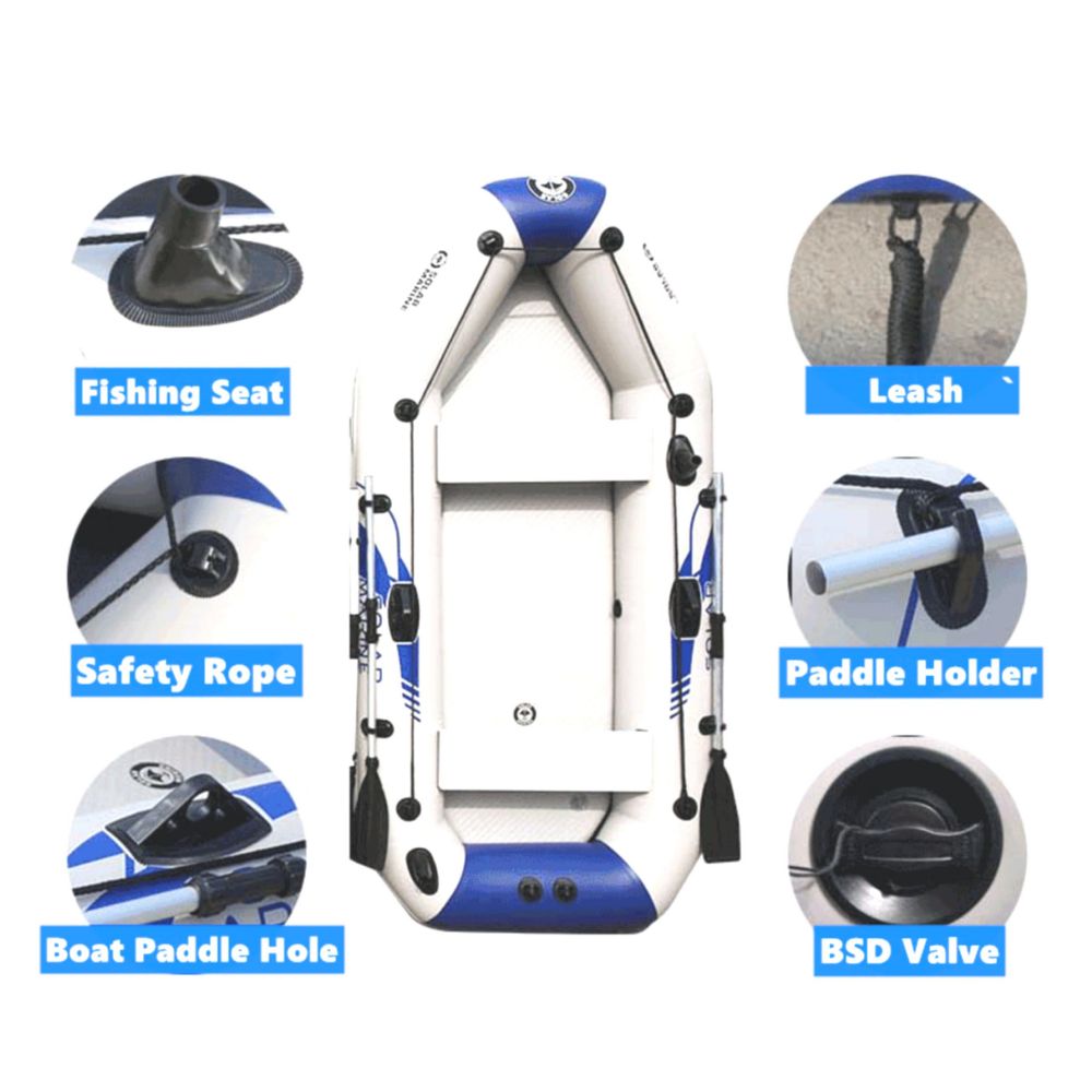 2.3M Inflatable Boat Laminated Wear Resistant Fishing Boat 5