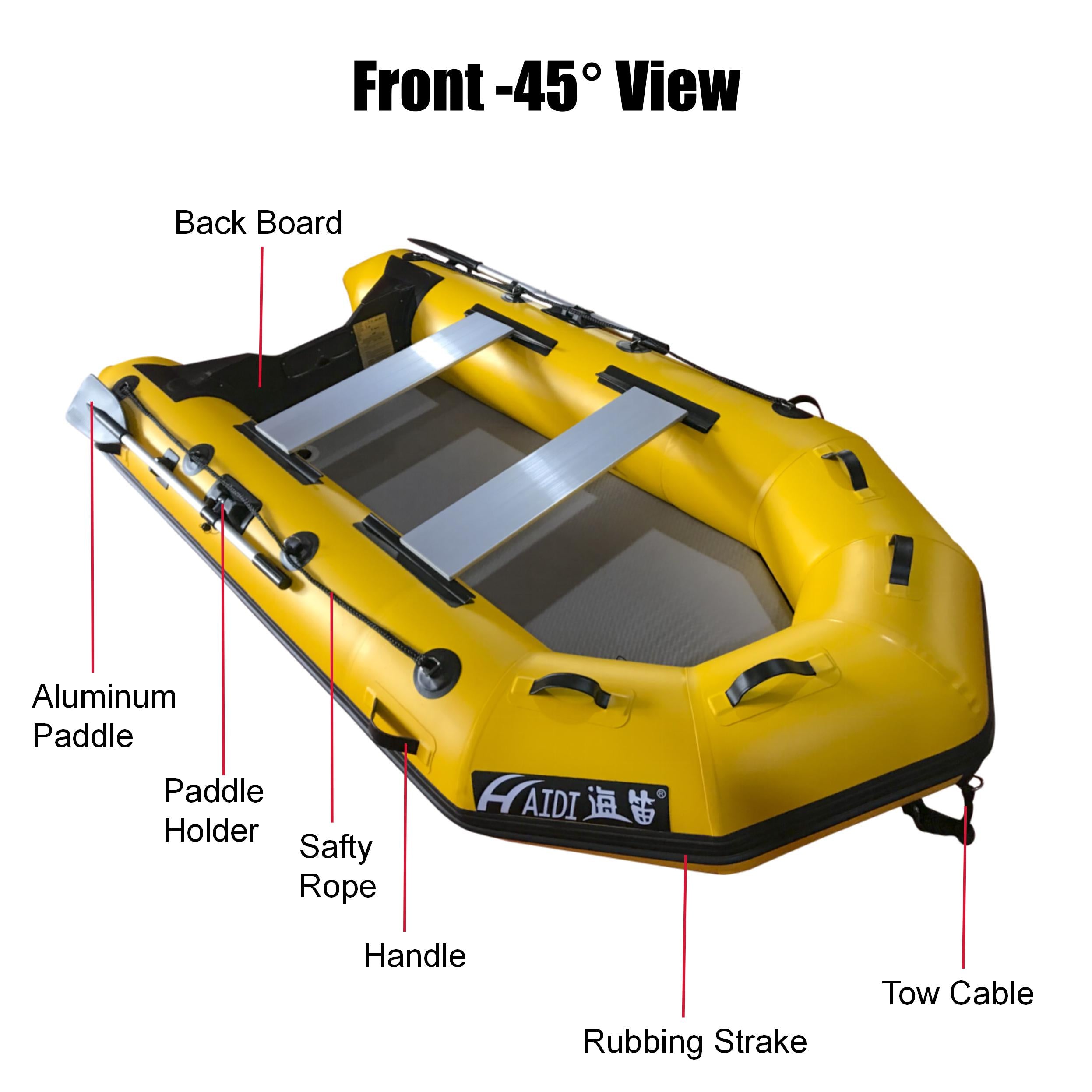 3.6m Inflatable Dinghy Boat Tender Pontoon Rescue- Yellow 3