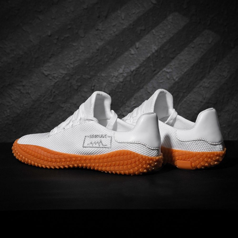 Men's Sneakers Barefoot Lightweight Shoes(White Size US10.5=US45 ) 5