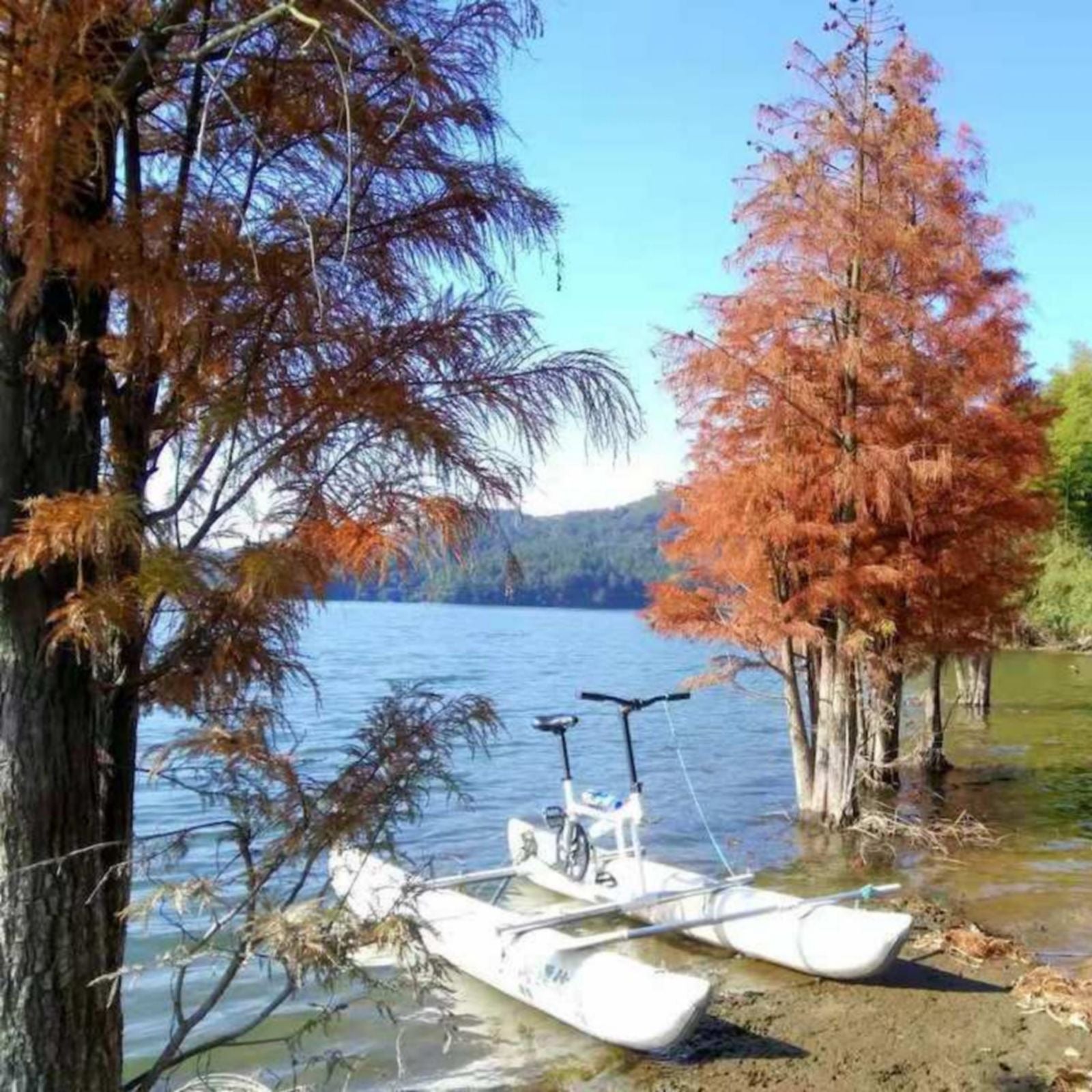 Inflatable Water Bike For Water Sport Portable Yacht Kayak Boatbike 4