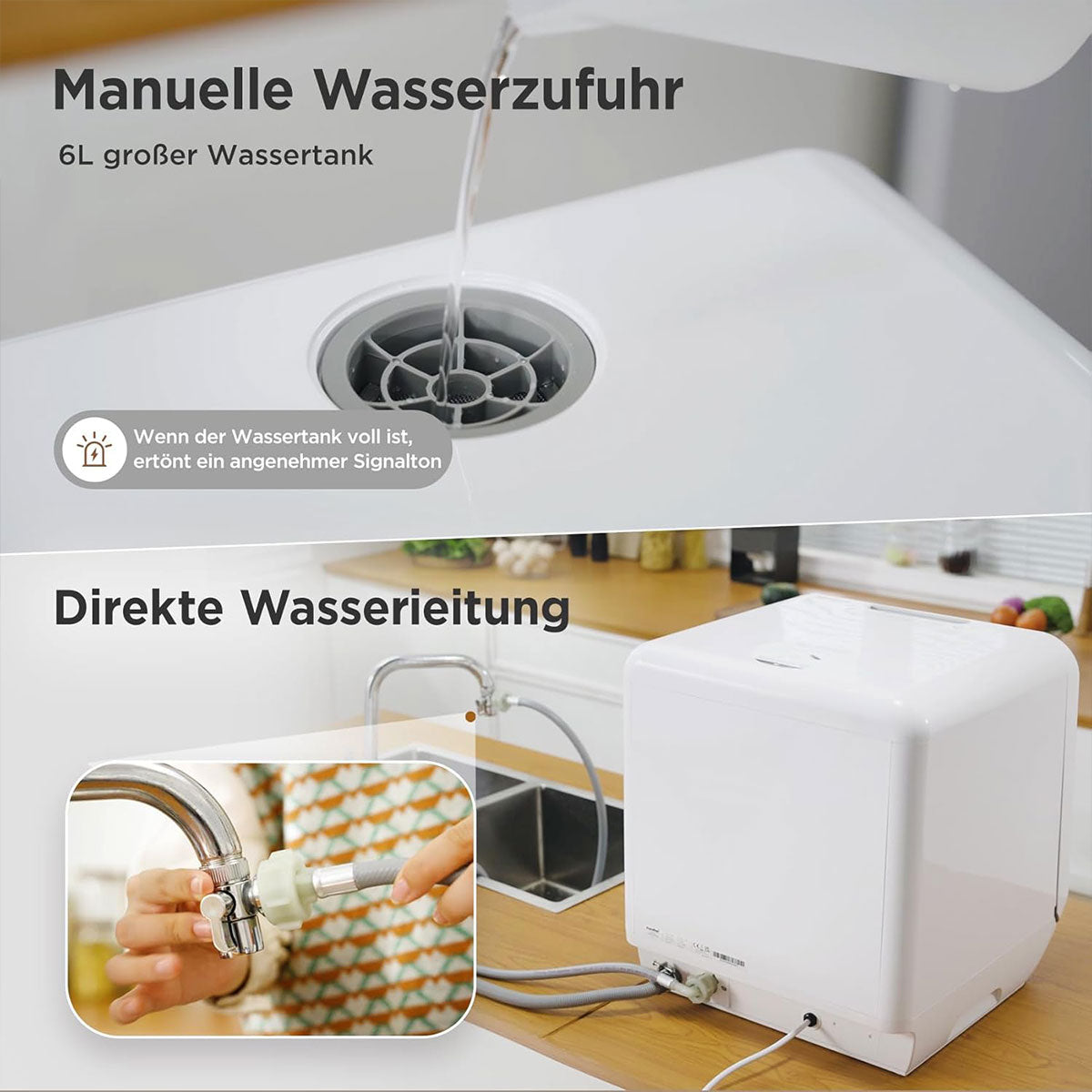 Midea 3rd Generation  Bench Top Mini Dishwasher 6