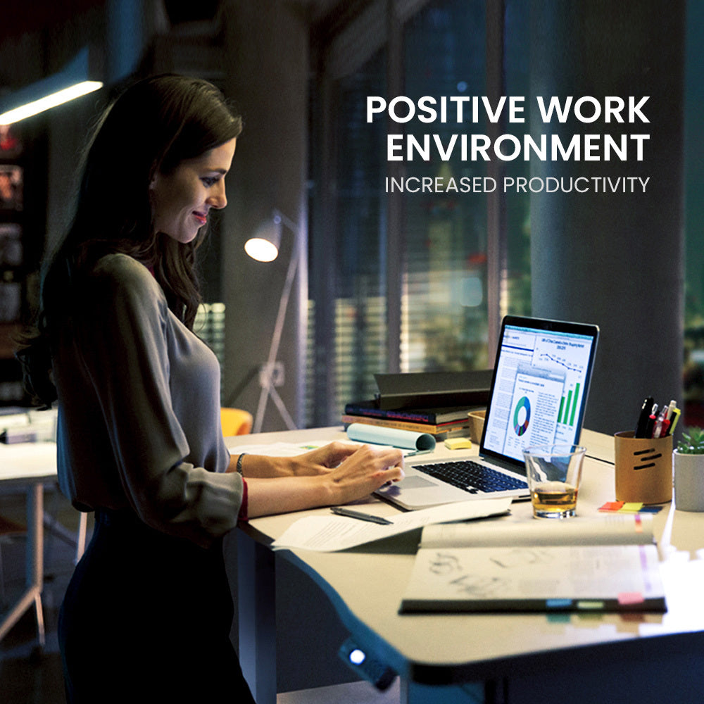 FORTIA 145W x 60D x 85D Dual-Motor 80kg Load Adjustable Sit-Stand Up R-Hand Sided Corner Desk - White/White Frame 7