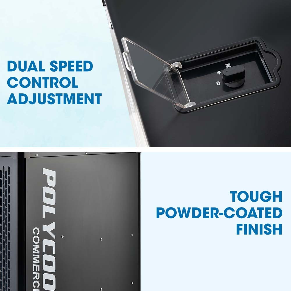 POLYCOOL 4.5kW Portable Industrial Spot Cooler, with Twin Cooling Ducts, 15A Plug 9