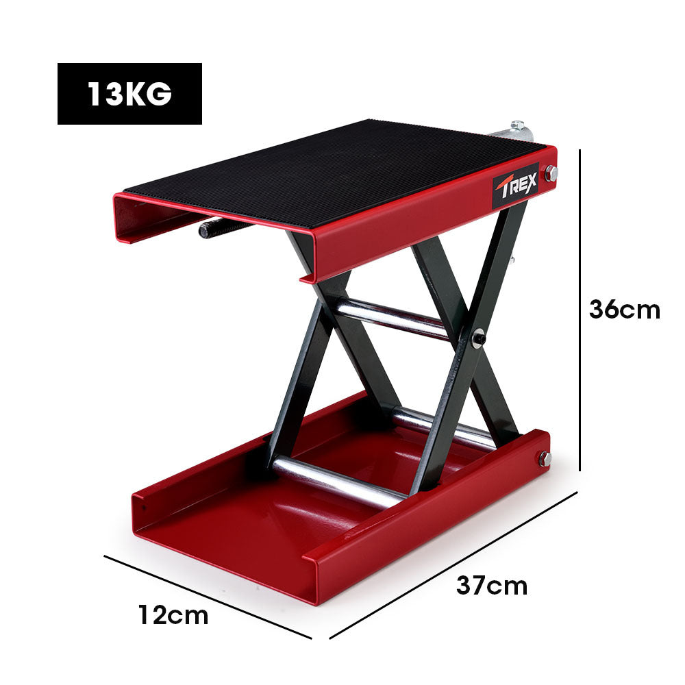 T-REX 500kg Motorcycle Scissor Jack Lift Stand for Motorbike Quad Bike 6