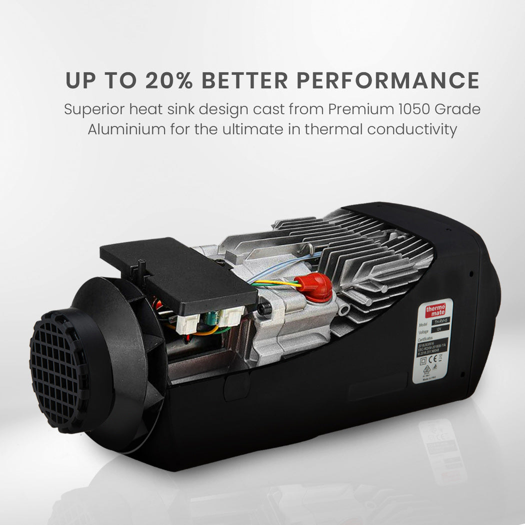 Thermomate Diesel Heater 12V 5kW Caravan Tank Remote Camper Trailer Van Air Motorhome RV Parking 7