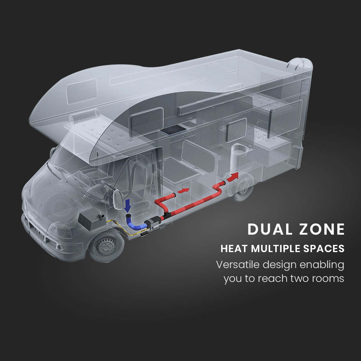 Diesel Heater 12V Caravan Camper Trailer Van Air Motorhome 5kW Volt Parking RV 12