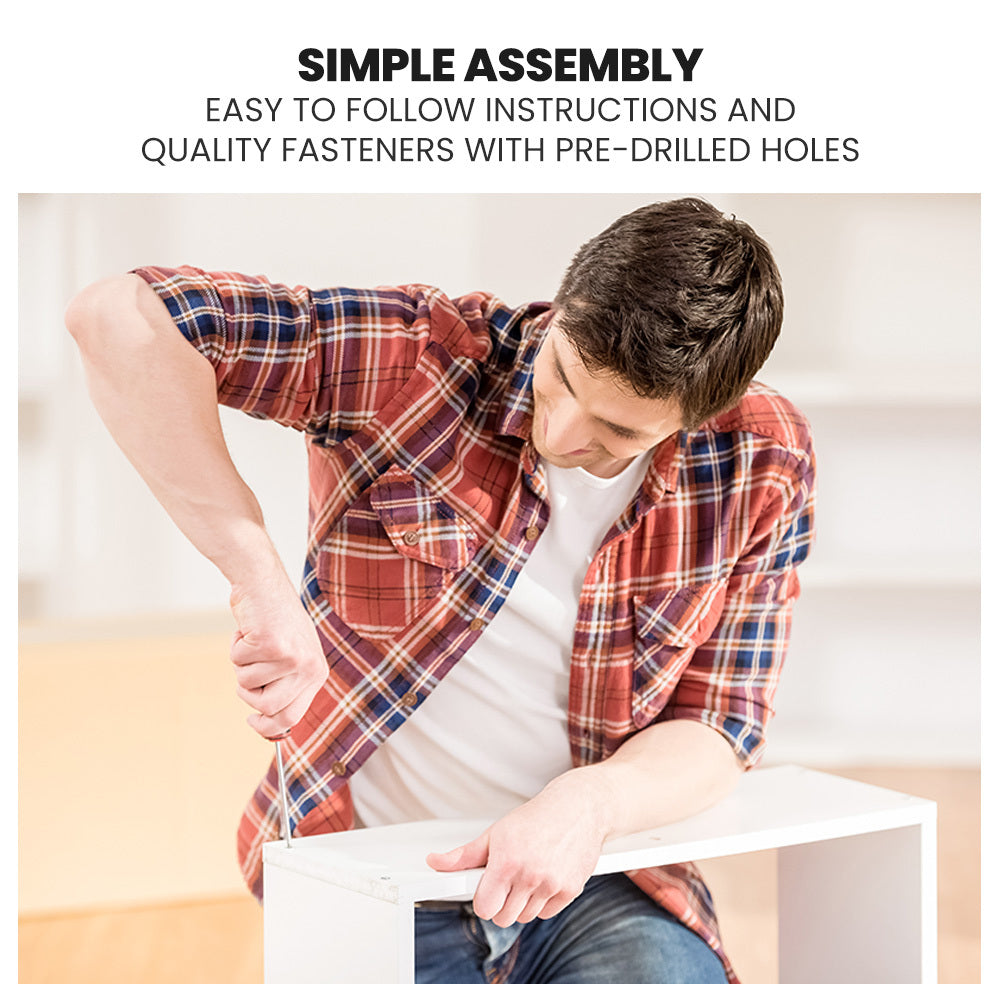 Kingston Slumber Wooden Single Sofa Bed Frame with Storage Drawers - White 9