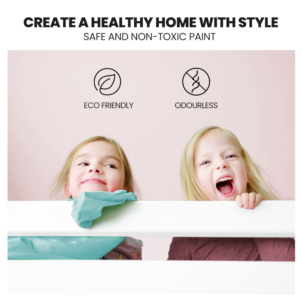 Kingston Slumber Single Over Double Wooden Bunk Bed Frame, Triple Solid Pine 2-in-1 Modular Design, Converts to 2 Beds, For Kids, White 5