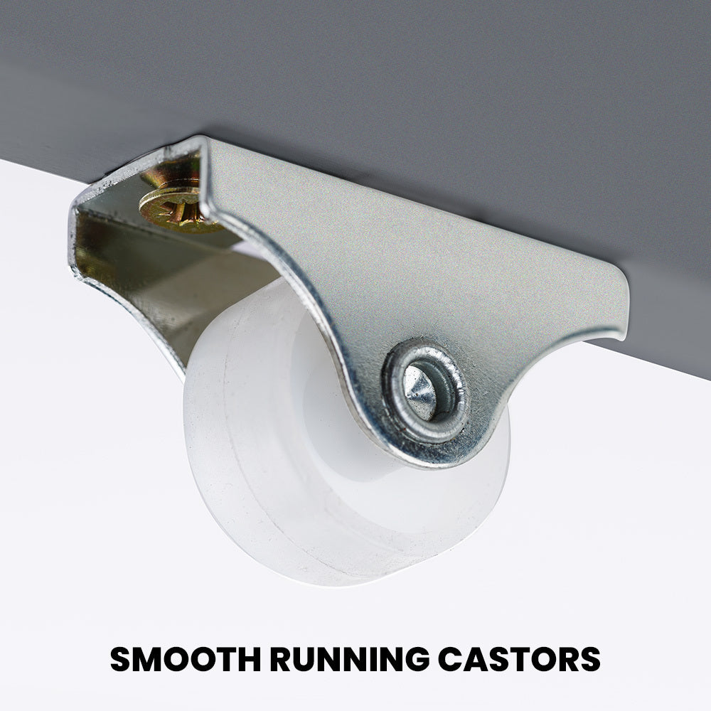 Kingston Slumber Trundle Storage Under Bunk Bed Drawers, 2 Pieces, Grey 6