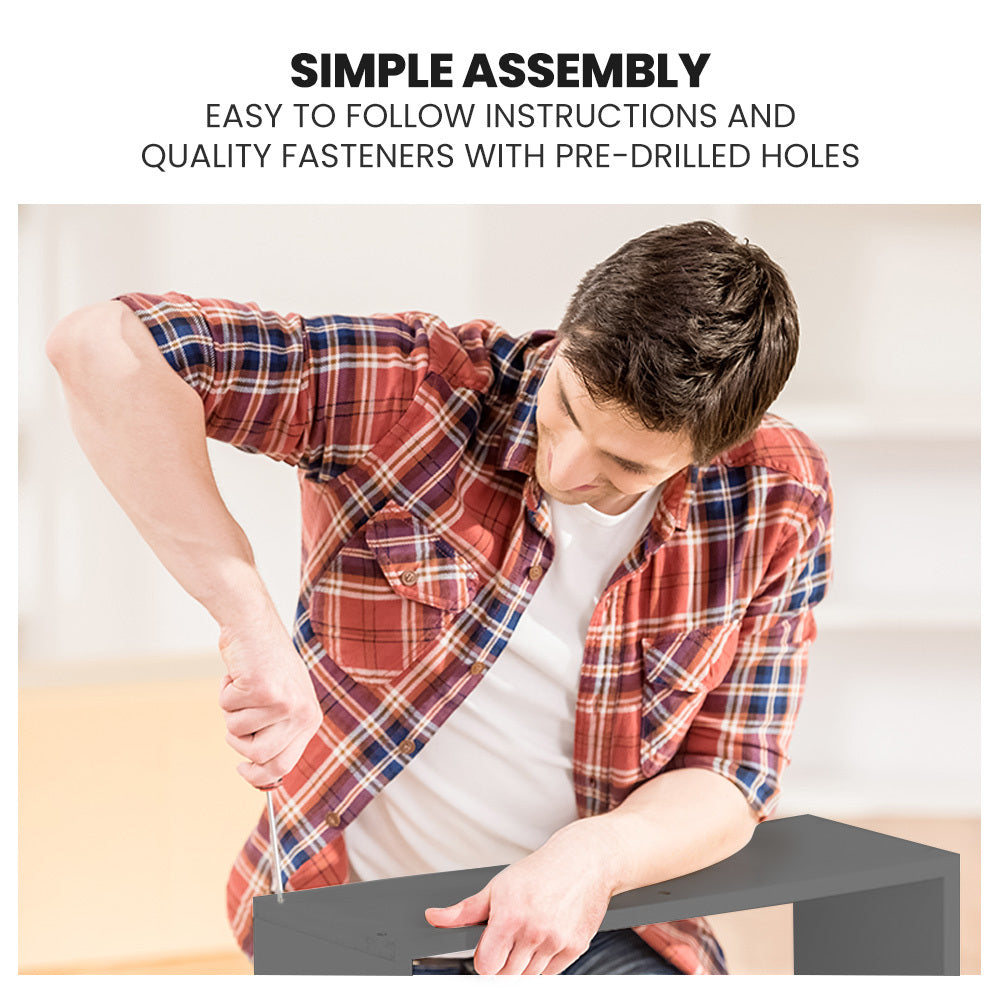 Kingston Slumber Trundle Storage Under Bunk Bed Drawers, 2 Pieces, Grey 7