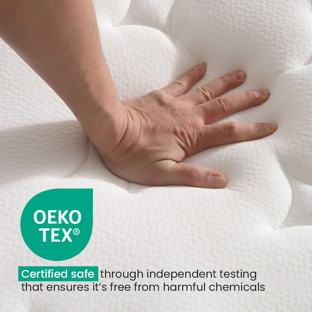 KINGSTON SLUMBER RelaxMax 31cm Queen Mattress, Medium, Euro Top, 5-Zone, Pocket Spring, Knitted Fabric 5