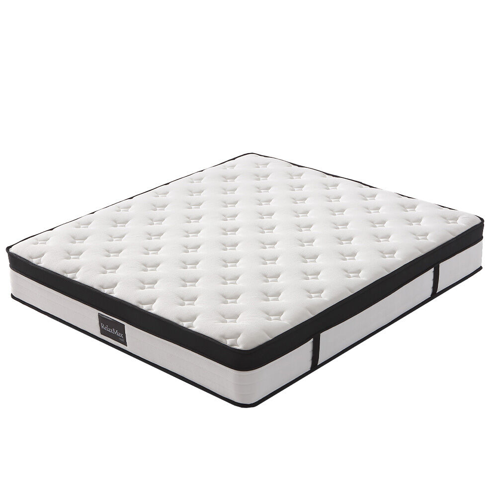 KINGSTON SLUMBER RelaxMax 31cm King Mattress, Euro Top, 5-Zone, Pocket Spring, Knitted Fabric