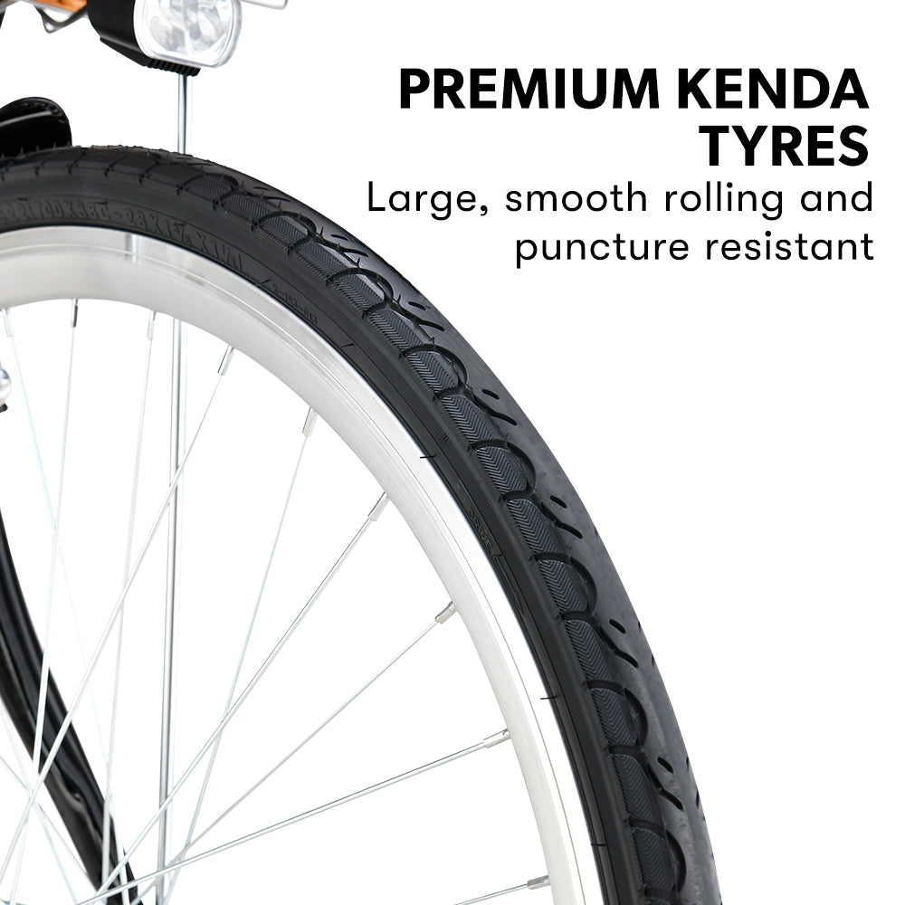 Valk Laneway 5 Vintage Electric Bike, Torque Sensor equipped eBike, Medium, Black 6