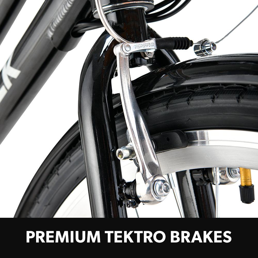 Valk Laneway 5 Vintage Electric Bike, Torque Sensor equipped eBike, Medium, Black 10