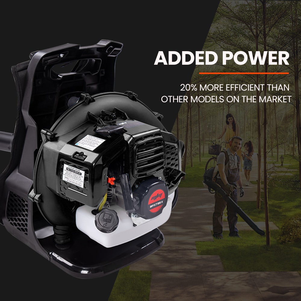 MTM 65CC Petrol Backpack Leaf Blower - Commercial 2 Stroke Garden Yard Tool Back 5