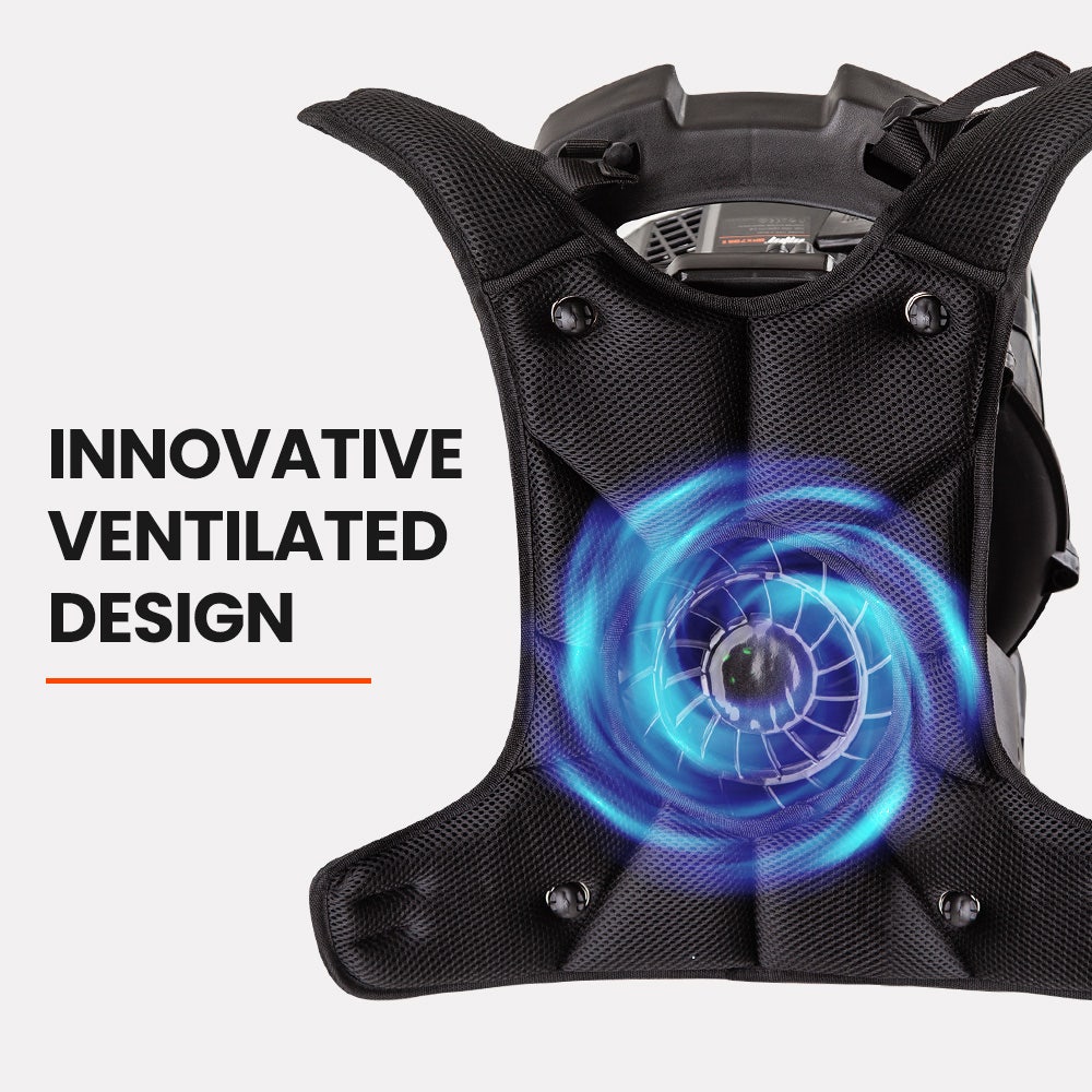 MTM 65CC Petrol Backpack Leaf Blower - Commercial 2 Stroke Garden Yard Tool Back 6