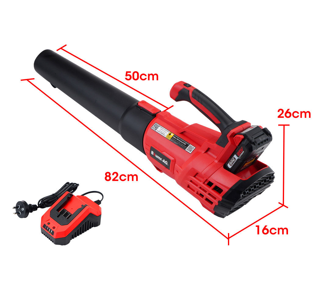 Baumr-AG 20V Lithium Cordless Leaf Blower Electric Hand-held Garden Tool 6