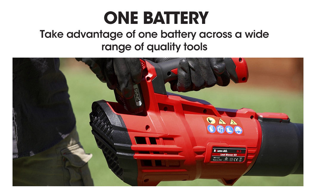 Baumr-AG 20V Lithium Cordless Leaf Blower Electric Hand-held Garden Tool 7