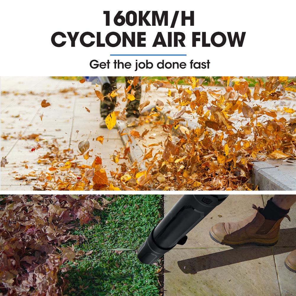 POWERBLADE BW4 20V Cordless Electric Leaf Blower Kit, with Battery and Fast Charger 4